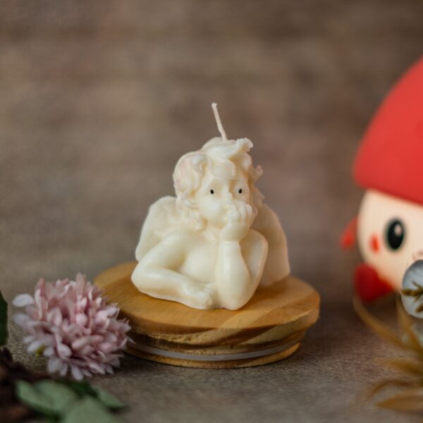 Vaibhyaa Christmas Angel Candle - Festive Scented Angel-Shaped Candle for Holiday Decor - Image 2